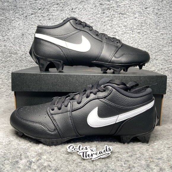 Air Jordan 1 Vapor Edge Football Cleats Black White Size 11 Men FJ6245-001 - Picture 1 of 7